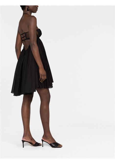 Abito mini svasato in nero - donna NENSI DOJAKA | NDSS23DR119BLK